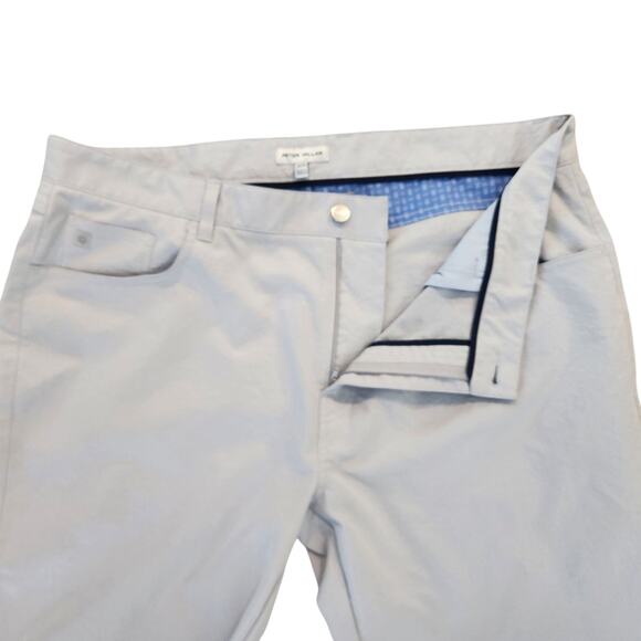 Peter Millar Stretch Chino Performance Golf Pants British Grey EB66 sz 40x32 - Picture 4 of 14